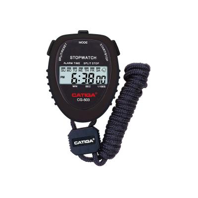 China Professional Dry Display Digital Sport Stopwatch 1/100 Stopwatch CATIGA Single Line. Precision Lap Counter Stopwatch for sale