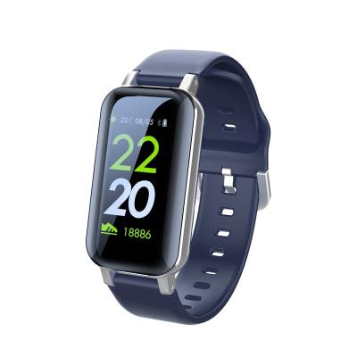 China T89 TWS Touch Screen Tooth 5.0 Blue Dual Earphone Wristband Heart Rate Blood Pressure Tracker Smart Watch for sale