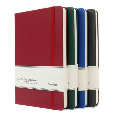 Κίνα PU Moleskine εκτύπωση σημειωματάριων συνήθειας με το ελαστικό μέγεθος περάτωσης A5 προς πώληση