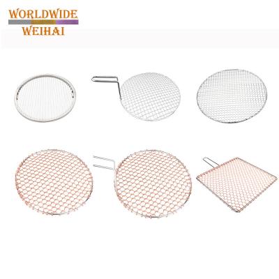 China Easily Assembled BBQ Grill Grates Wire Mesh / SUS304 Stainless Steel Wire Mesh / Stainless Steel Barbecue Wire Mesh For Roast for sale