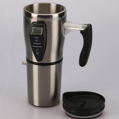 China Min Order Workable 1 Piece 12V Heated Automatic Stainless Steel Mug With Handle Control Accepted for sale