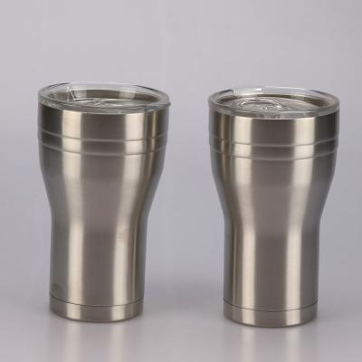 China New Eco Friendly Sustainable Design Stainless Steel 16oz Custom Wall Fluted Coffee Mugs Double Vacuum Tumbler With Magslider Lid for sale