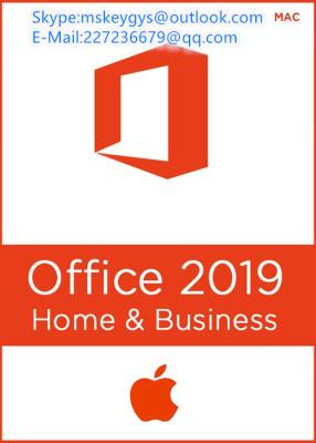 China Orignal Microsoft office 2019 HB  key  Office Home and Business 2019 for PC MAC for sale