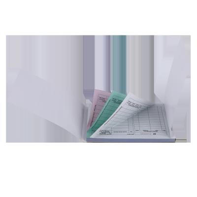 China Make Your Own Customized 3 Piece NCR Duplicate of A5 Carbonless Paper Invoice Bill Receipt Book Printing No. Carbon Required Duplicate for sale