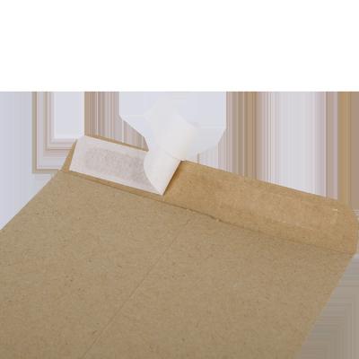 China Gift Wrapping Paper Envelope 220*110mm Booklet Catalog Envelopes White Brown Color Paper for sale