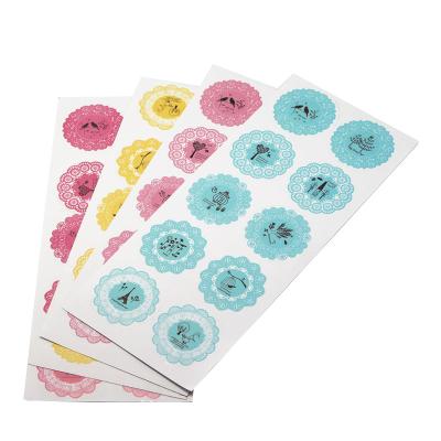 China Waterproof Custom Design Stickers Seals Label To Wedding Gift Box Craft Packaging Diy Baking Wrap for sale