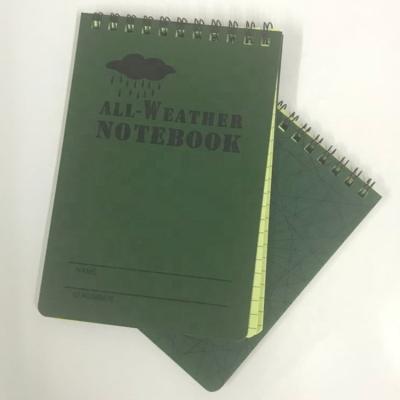 China Custom personalized waterproof hardcover hardcover blank notebook with disc binding. for sale