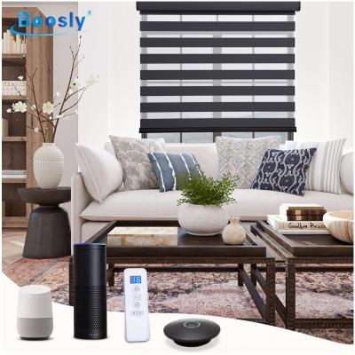 China Eco-friendly Custom Size Wifi Battery Motor Smart Home Motor Automatic Remote Control Electric Blinds Motorized Smart Blinds for sale