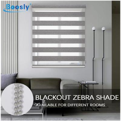 China 100% Wireless Outdoor Blind Blackout Blackout Boutique Curtain Window Decoration Zebra For Hotel for sale