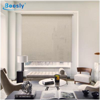 China Hotel/Home/Room Living Room Blackout Curtain Minimalist Electric Blind Motor/Window Hotel Day Night Blind Blackout Roller Semi Roller for sale