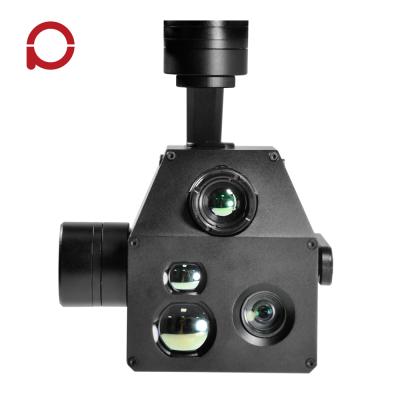 China 10x Zoom Camera For UAV Gimbal 3 Axis Stabilized With Laser Rangefinder And Resolving Location For Surveillance / Inspection 110.5*128*155.5mm for sale