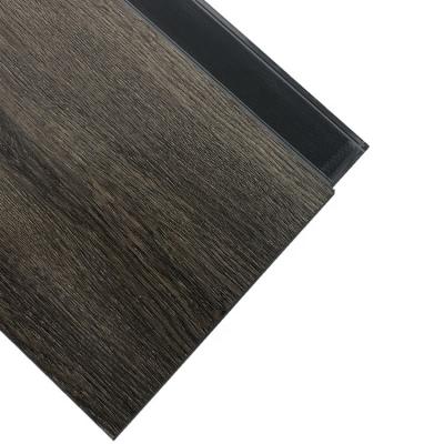 China Glueless Installation Wood Looking Flooring Rigid Vinyl Core Bathroom SPC Tile 34x34 for sale