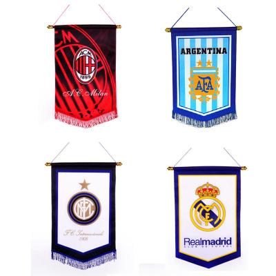 China Foot Basket Row Sports Customized 2022 Spot Euro Football Club National Team Logo Flag Five Flag Soccer Fans Soccer Souvenir Gifts Wholesale for sale