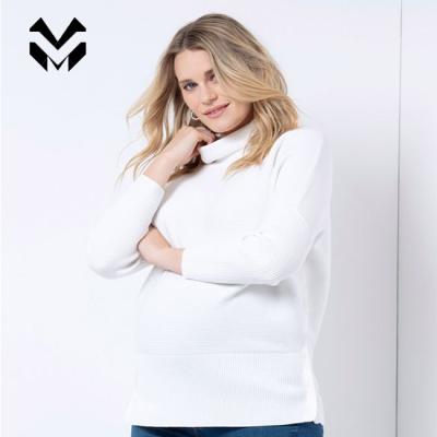 China 2021 Hot Selling Plus Size White Cotton Antibacterial Maternity And Nursing Sweater Maternity Wear for sale