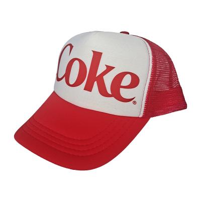 China Custom JOINT Cheap Advertising 100% Polyester Sports Mesh Trucker Hat for sale