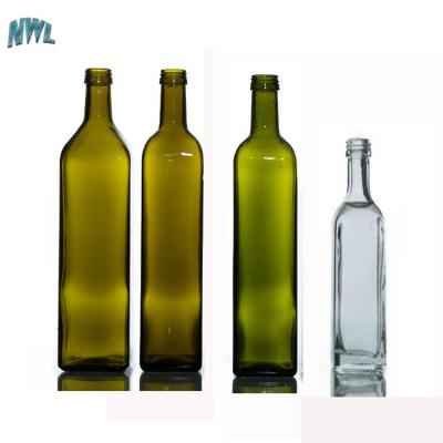 China Deep Green Cooking Oil 100ml 250ml Marasca Olive Oil Bottle With Screw Cap for sale