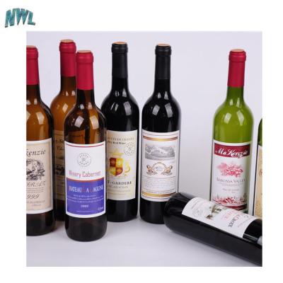 China DRINK 750ml clear amber black glass claret wine bottle wholesale for sale