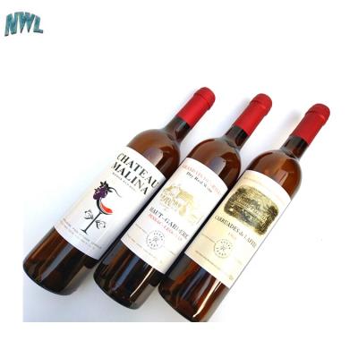 China Clear 500ml Wine 750ml Red Wine Bottle Shape Flask Glass Wine Bottle With Caps for sale