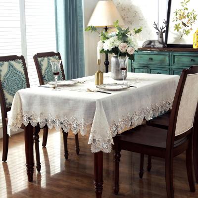 China European style waterproof luxury covers European tablecloth wholesale modern tablecloth factory lace embroidery direct sales for sale