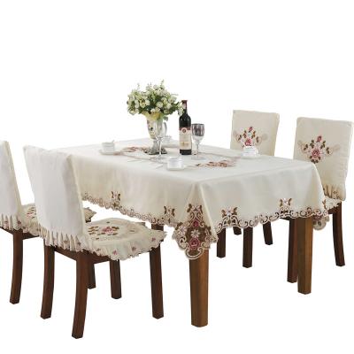 China Computer-embroidered tablecloth wedding waterproof hot-selling European-style gardening water-soluble family for sale