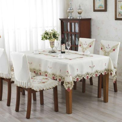 China Computer-embroidered tablecloth wedding waterproof hot-selling European-style gardening water-soluble family for sale