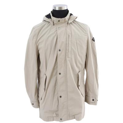 China Windproof Quoita De Hombre En Tejido De Algodon Recubierto Beige De Hombre Con de papier Capucha Chaqueta Para Hombre for sale