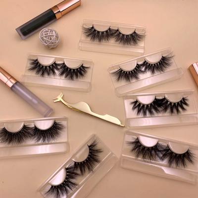 China Free Sample Thick Box For Eyelashes Package High Quality Custom Brand 25mm Fluffy 3D Mink Eyelashes 3D Mink Eyelash Create Your Own for sale