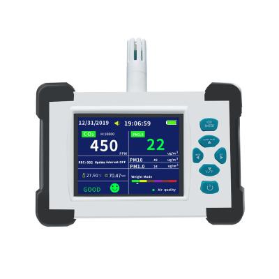 China Multifunctional Portable CO2 Meter Test Air Quality Monitor PM2.5 Gas Pollution Meter Display CO2 Detector Analyzer for sale