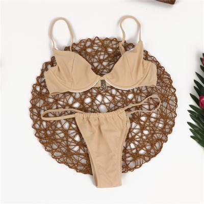 China Chest Tied Cutout Cup Swimwear Women Bikini 2020 Breathable for sale