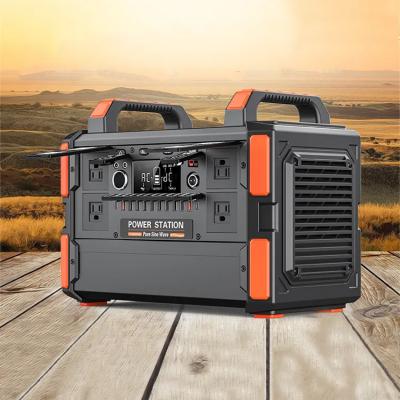 China Type C Lithium Ion Battery Camping 1000wh Portable Solar Power Station Generator For Home Energy Storage for sale