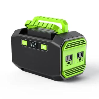 China Type C Lithium Ion Battery Camping 300wh Power Station Portable Solar Generator For Home Energy Storage Green Power for sale