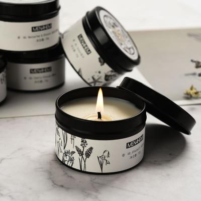 China Birthdays Wholesale Beautiful Yankee Candle Scented Gift Wedding Black Wax soy Candles Christmas Day For Home And Candle Melting  Lamps for sale