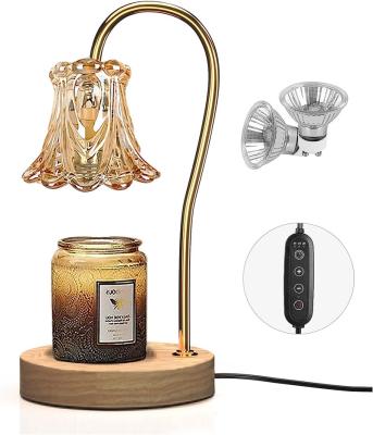 China Glass Candle Warmer Lamp, Dimmable Lantern with Timer, Wax Melt for Scented Candles for sale