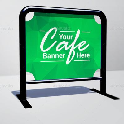 China Coffee Shop Coffee Shop Guide Advertising Fence Display For Outdoor Cafe for sale