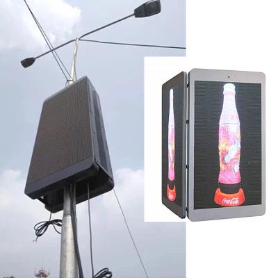 China WiFi/3G/4G P6 P5 P4 P6 P5 P4 Street Advertising Light Pole LED Display Street Lamp Smart LED Outdoor Smart LED Poster Display Screen for sale