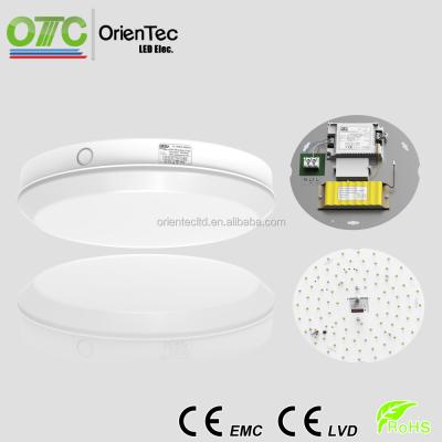 China OT-HCB96-EMC 4000K 20W LED Sensor Emergency Bulkhead Outdoor Mounted Round Light for sale