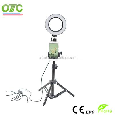 China 6inch 3200~5500K dimmable 72pcs usb led ring light OT-CL6USB for sale