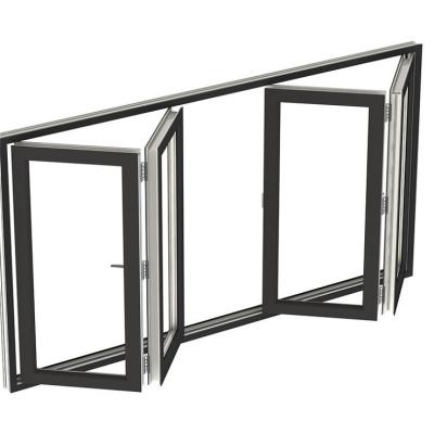 China Folding Screen Bi Folding Sound Proof Aluminum Window And Residential Aluminum Window For Commercial And Residential for sale