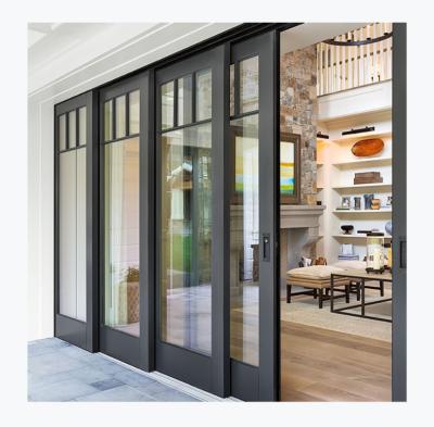 China Modern luxury aluminum sliding door and profile aluminum doors for villa private aluminum glass door for sale