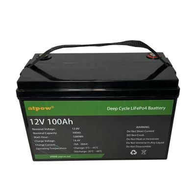 China High quality deep cycle LiFePO4 12v 24V 36V 48V 50Ah 100Ah 200Ah E scooter solar rechargeable lithium battery pack 328*172*220mm for sale