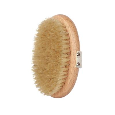 China All Natural 2021 New Natural Vegan Sisal Hair Exfoliating Brush Handle Bamboo Wood Shower Body Dry Brush for sale