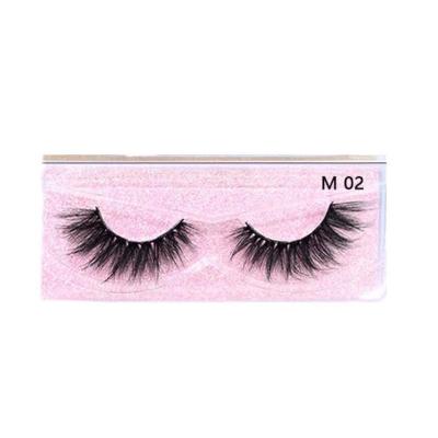 China Popular Long Natural Border False Eyelashes 25mm 3D Pairs Of Real Mink Eyelashes False Eyelashes for sale