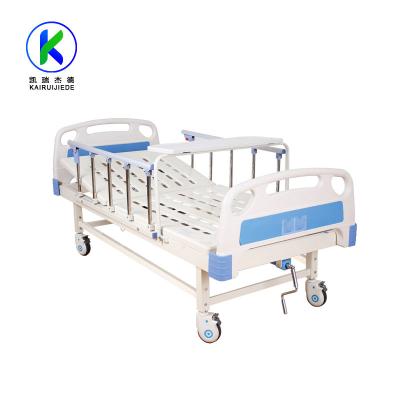 China Robust And Cheapest Manual 1 Panel Head And Foot ABS Price Function Single - Crank Hospital Bed JD-C10 à venda