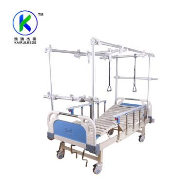 China High Quality Full Set Metal Traction Treatment Manual Orthopedic Hospital Bed With Mattress Te koop