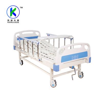 Cina Simple Crank Medical Function Manual Hospital Bed Cheap Price Hospital Beds One Beds in vendita