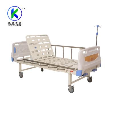 China 2021 Multi Function Hospital Bed Two Cranks ABS Used Hospital Beds For Sale zu verkaufen