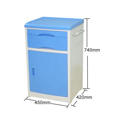 China Chinese Jiede bedside drawer / kairuijiede hospital bed cabinet ABS material with wheels for sale