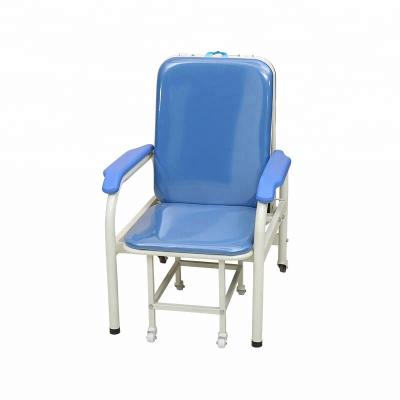 China Hospital Chair CE ISO Folding Patient Ward Room Used Furniture Hospital Accompanying Chair zu verkaufen