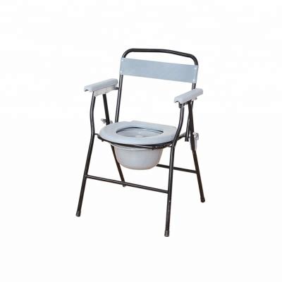 China Height Adjustable Light Weight Disabled Toilet Chair Folding Elderly Potty Chair For Adults zu verkaufen