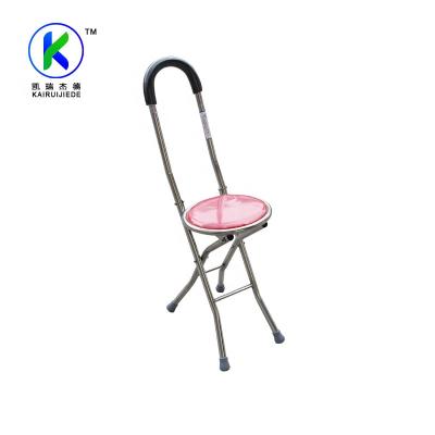 China Height Adjustable Walking Stick Seat Camp Stool for sale